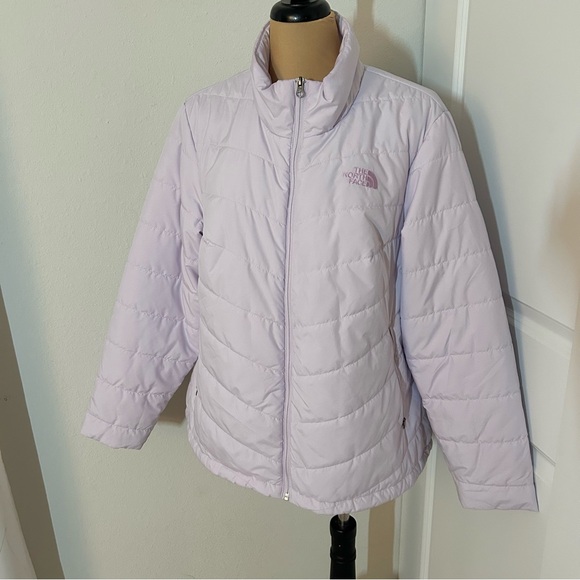 The North Face Light Purple Puffer Jacket - Picture 1 of 6